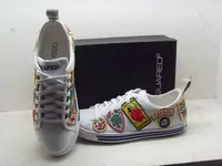 chaussures dsquared hommes new style 2013 cuir impression blanc